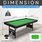 Serenelife 6-Ft Folding Pool Table SLPLTB76 - alternate 1